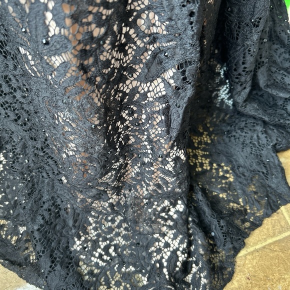 Royal Queen MermaidBlack Crystal Lace Gown - Picture 6 of 6